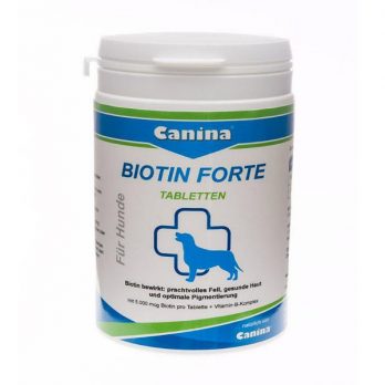 Canina Biotin Forte – תוסף טבליות לפרווה ועור בריאים ולפיגמנטציה