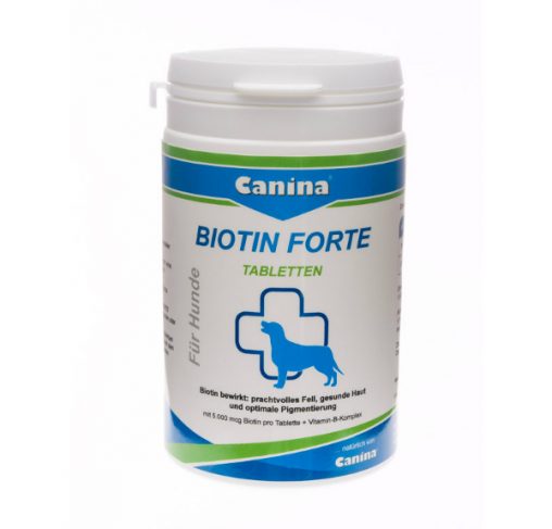 Canina Biotin Forte - תוסף טבליות לפרווה ועור בריאים ולפיגמנטציה
