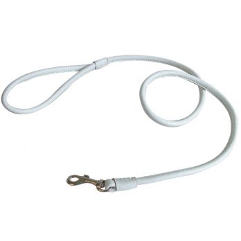 Show Tech – רצועה לקולר – עור לבן