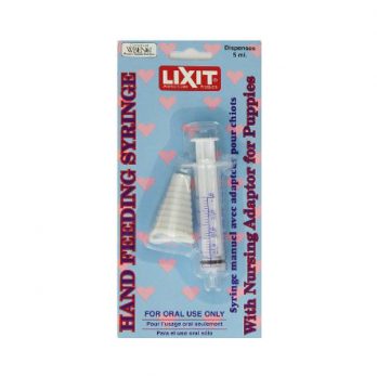 LixIt – מזרק האכלה ידני לשימוש אוראלי בלבד עם מתאם רך 5 מ”ל