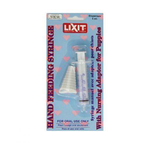 LixIt - מזרק האכלה ידני לשימוש אוראלי בלבד עם מתאם רך 5 מ"ל