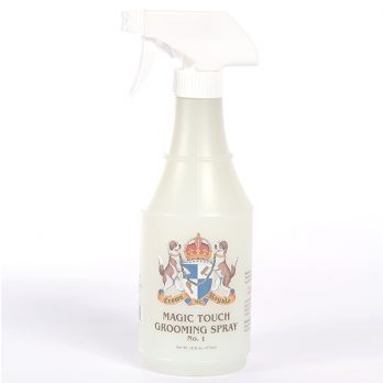 Crown Royale – תרסיס הברשה ולחות לפרוות רכות, ארוכות ונופלות Magic Touch Grooming Spray Formula #1