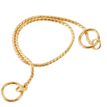 Show Tech – קולר חנק נחש לתערוכות – זהוב