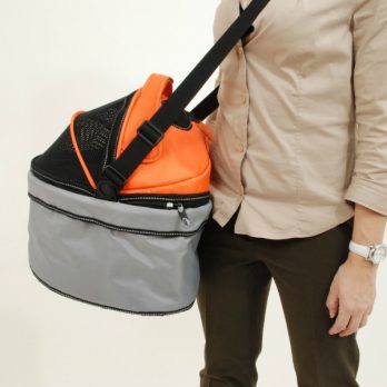 PetEgo – מנשא לכלבים וחתולים POD I LOVE אפור / כתום