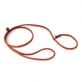 Show Tech – רצועת הולכה חנק מתכוונן עור עגול – חום