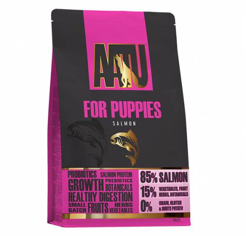 AATU – מזון לגורי כלבים – סלמון SALMON 5kg