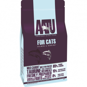 AATU – מזון לחתולים – סלמון והרינג