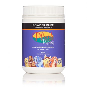 Plush Puppy – שמפו יבש באבקה לכל סוגי הפרוות Powder Puff Regular Bathing Alternative