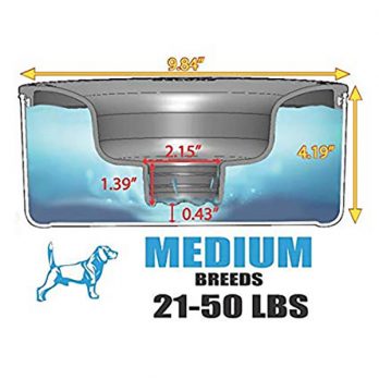 Slopper Stopper – קערת שתיה מפלסטיק טריטן ללא נזילות MEDIUM BREEDS