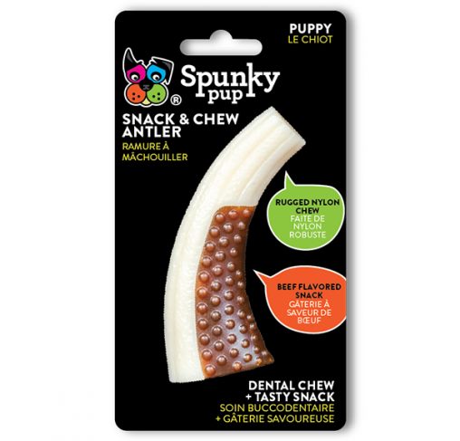 Spunky Pup - קרן חטיף ולעיסה SNACK & CHEW ANTLER – PUPPY