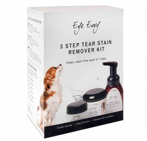 Eye Envy - קיט שלושת השלבים לניקוי כתמי הדמעות 3Step Tear Stain Remover Kit for Dogs