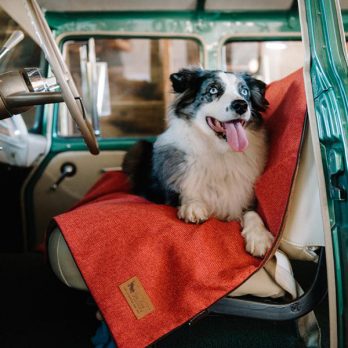 P.L.A.Y – כרבולית הגנה מפנקת – תפוז אדום LUXE THROW – TWILL – ORANGE RED