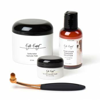 Eye Envy – סט סטרטר להסרת כתמי דמעות לכלבים + מברשת קטנה