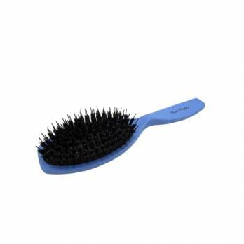 Plush Puppy – מברשת שיער חזיר וניילון כחולה