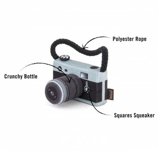 Pet Play - צעצוע בד בצורת מצלמה - ECO Play Globetrotter Collection Camera