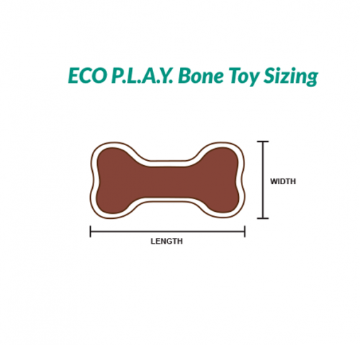 Pet Play - צעצוע בד בצורת עצם ג׳ינס - ECO Play Bone Denim