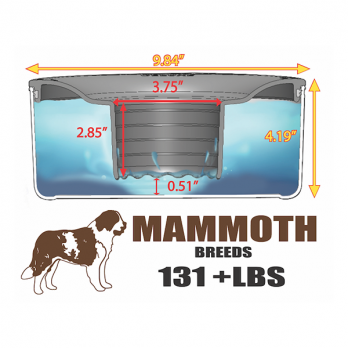 Slopper Stopper – קערת שתיה מפלסטיק טריטן ללא נזילות MAMMOTH BREEDS