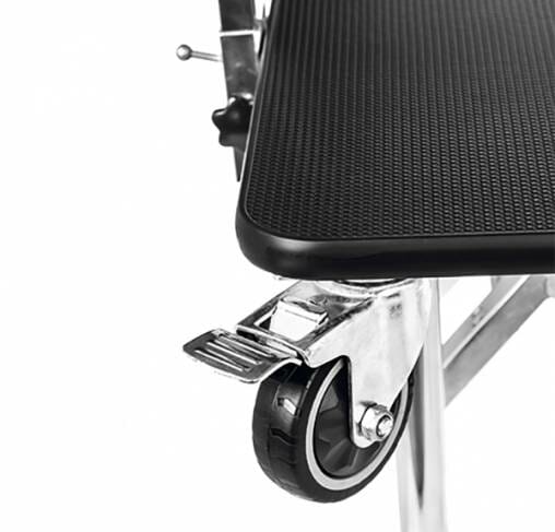 ARTERO – שולחן מתקפל עם מוט ריסון (ידית נשיאה) וגלגלים EXPO TABLE WHEELS ARM PULL