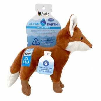 Spunky Pup – צעצוע שועל CLEAN EARTH PLUSH FOX