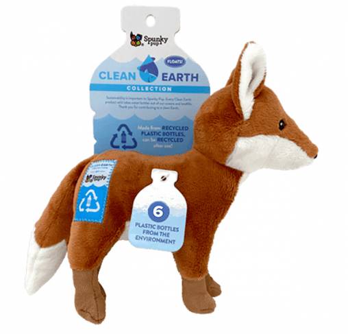 Spunky Pup - צעצוע שועל CLEAN EARTH PLUSH FOX