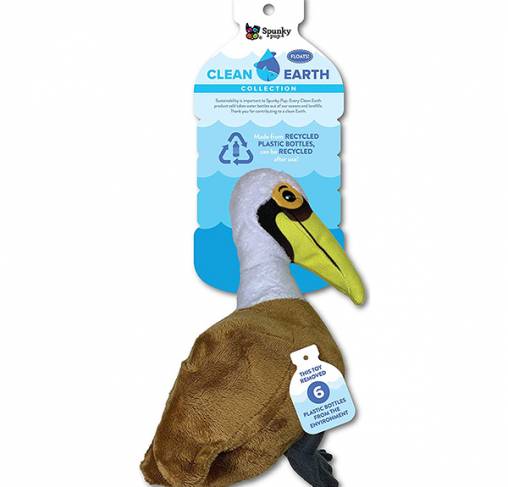 Spunky Pup - צעצוע שקנאי CLEAN EARTH PLUSH PELICAN