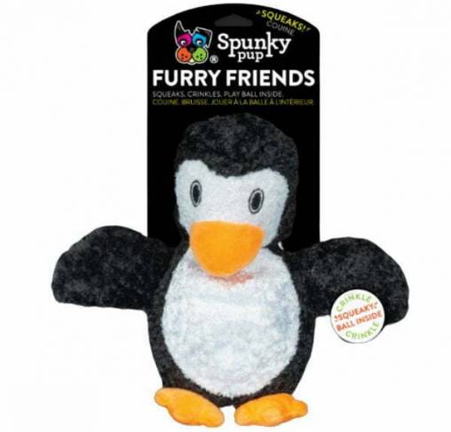 Spunky Pup - בובת צעצוע Penguin Furry Friends