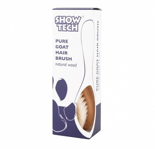 Show Tech - מברשת לאיסוף ופיזור אבקות Pure Goat Hair Brush Natural Wood 15cm