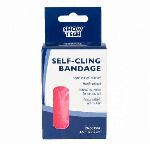 SHOW TECH - תחבושת נצמדת ירוק נאון 7.5X4.5 ס"מ Self-Cling Bandage