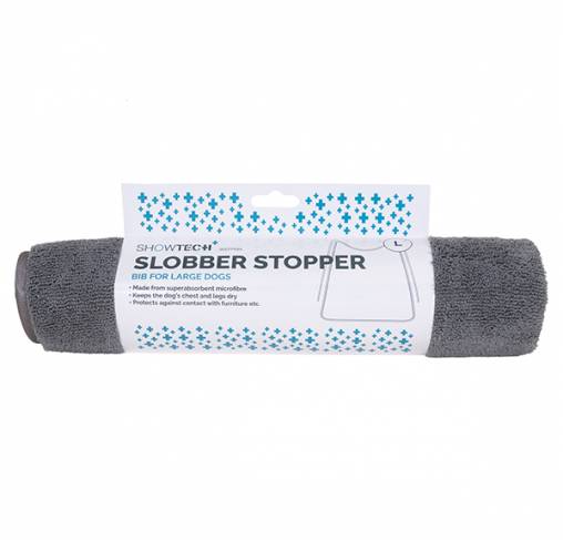 Show Tech - "סלובר סטופר" סינר לכלבים גדולים Slobber Stopper Grey