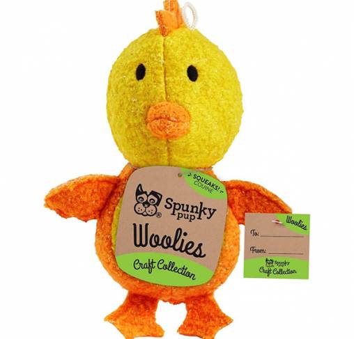 Spunky Pup - צעצוע צמרנים תרנגולת WOOLIES CHICKEN