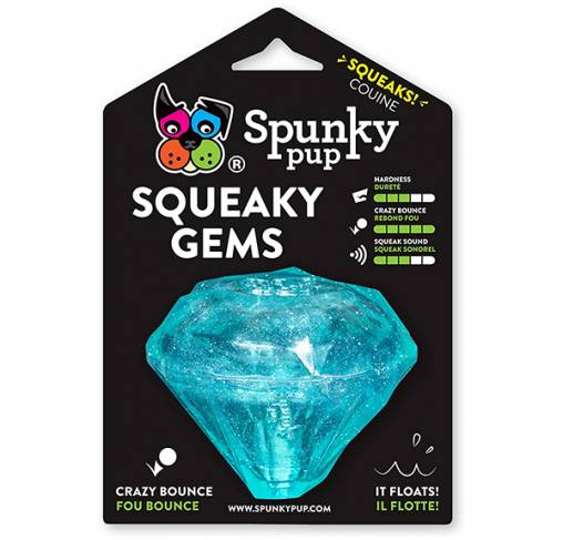 Spunky Pup - צעצוע צפצפה בצורת יהלום DIAMOND SQUEAKER