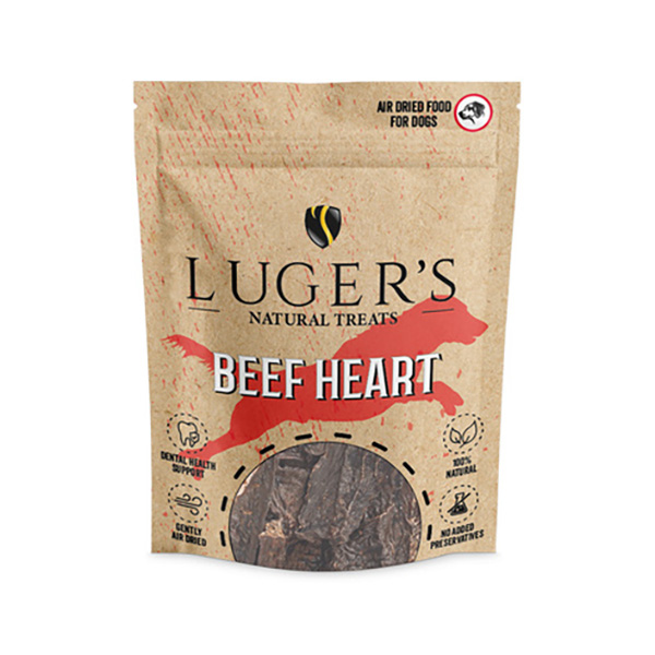 Luger's Natural Treats Beef Heart Dog Treat 100g