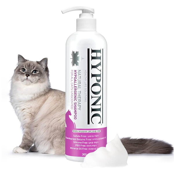 Hyponic Hypoallegenic Shampoo for all cats Unscented 300ml