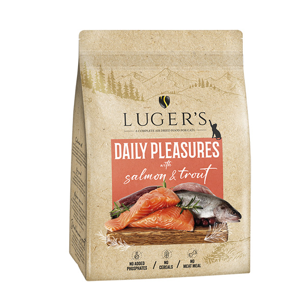 LUGER'S DAILY PLEASURES AIR DRIED FOR CAT - SALMON AND TROUT 1 kg
