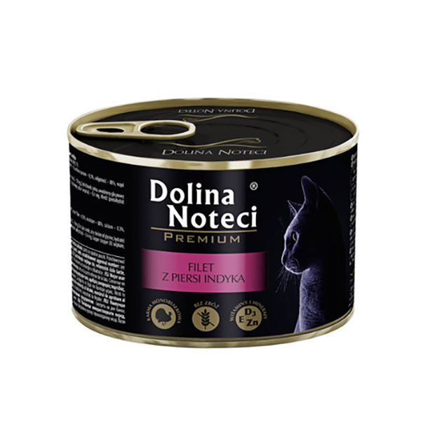 Wet cat food turkey breast fillet Dolina Noteci Premium 185 g
